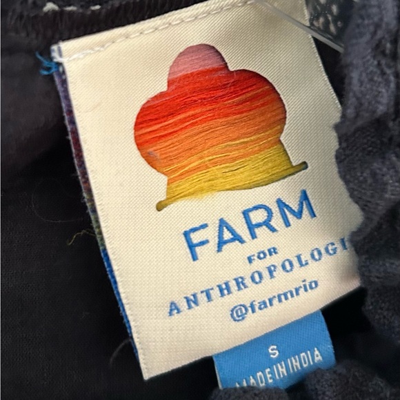 FARM‎ Rio Black Long Sleeve Dress size small - Picture 4 of 5